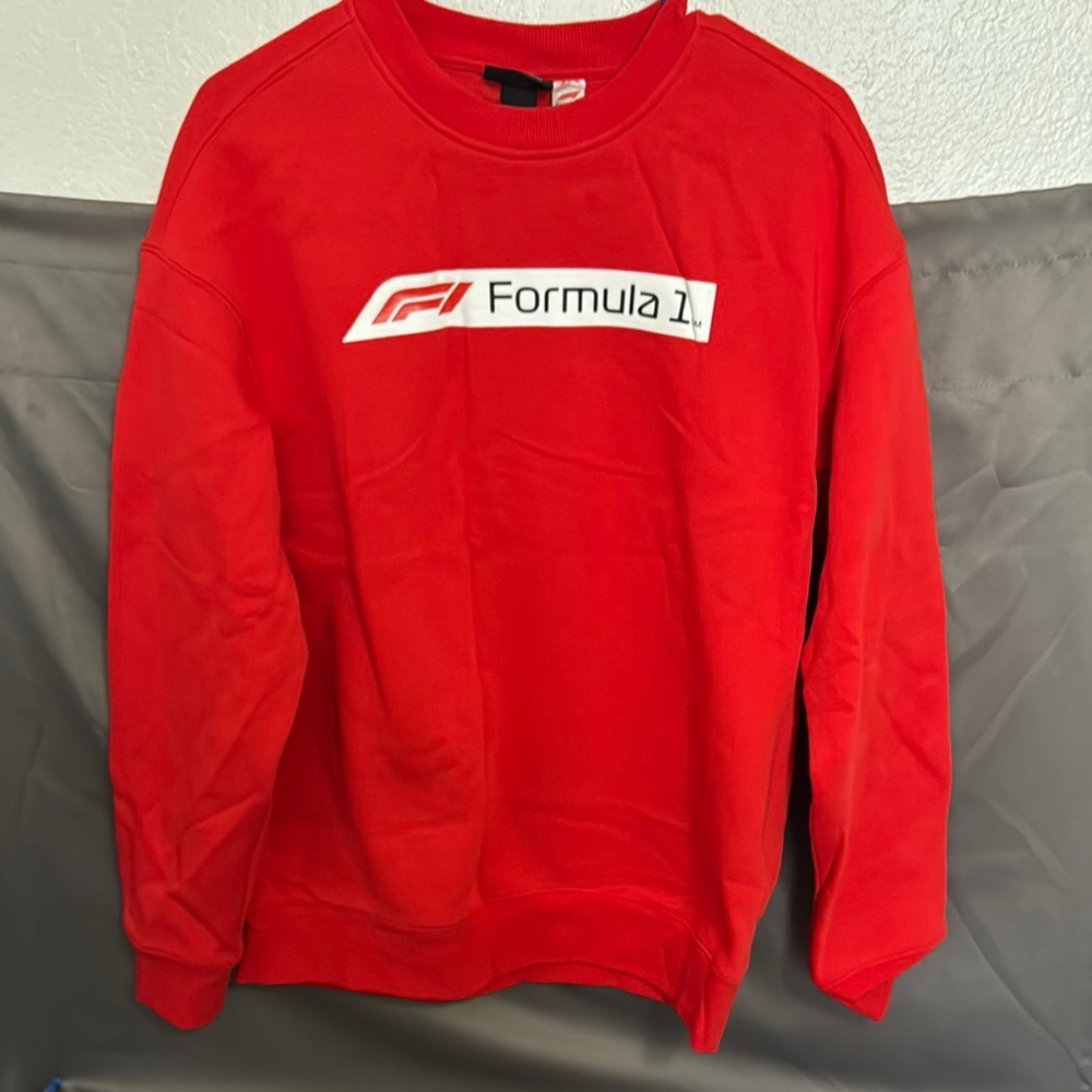 Red Crewneck Men's Sweater